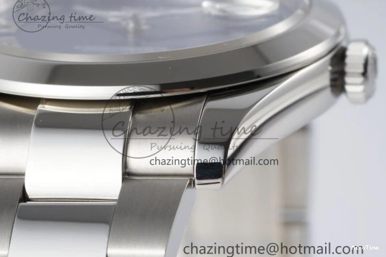 MiroTime 0423 Modern DateJust 41 SS Polished Bezel KING 1:1 Best Edition 904L Steel Blue Roman Dial on Oyster Bracelet VR 2212